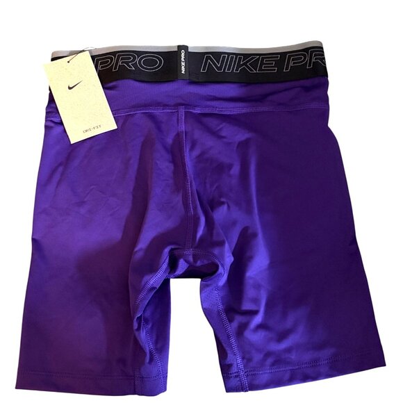 NIKE PRO DRI-FIT TRAINING SHORTS - PURPLE, NEW! MSRP $30 - MEN'S SMALL - Picture 2 of 7